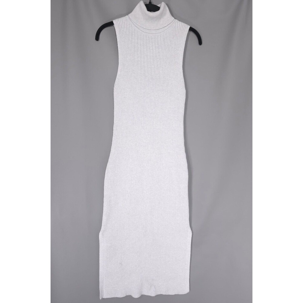 ANTHROPOLOGIE‎ DAILY Practice Women's Turtleneck Midi Dress SMALL Gray